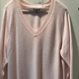 Croft & Barrow Light Pink V-Neck Sweater